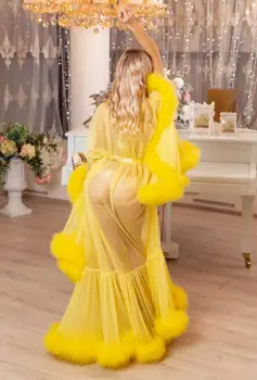 2020 дамски перо край тюл илюзия дълги сватбени халат сватбен шал нов по поръчка