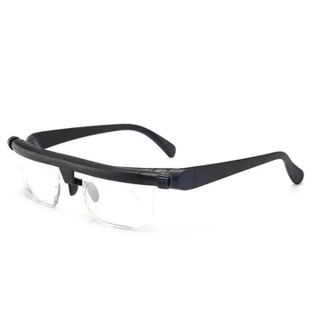 2020 късогледство и далекогледство очила за четене двойна фокус регулируеми очила гама от -6.00 до +3.00 унисекс компютър половината очила рамка