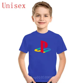 2020 лято децата Майк PS playstation логото на основните деца с къс ръкав памук на печатни момче облекло Битник момичета дрехи