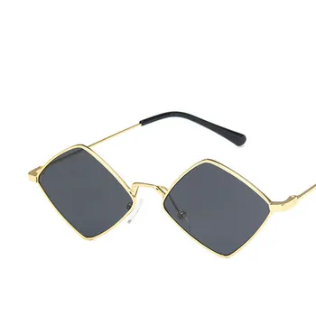 2020 метален таблетка дамски слънчеви очила прозрачен полигон дамски слънчеви очила ретро очила Слънчеви очила за жени Sol Gafas UV400