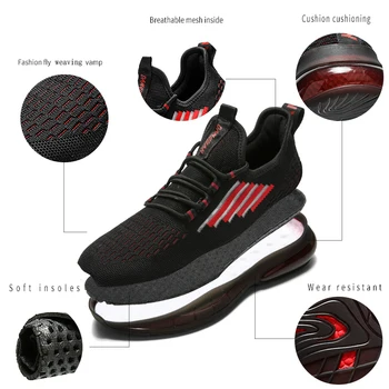 2020 мъжки Ежедневни обувки модерен мъжки маратонки на въздушна възглавница дишащи спортни маратонки PU Мрежести Тенис Masculino Adulto Мъжки обувки