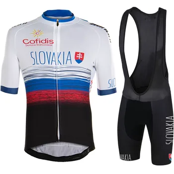 2020 национален отбор на Словакия Колоездене Джърси комплект Cofidis велосипедна облекло мъжете пътен под наем ризи костюм под наем лигавник шорти МТБ облекло