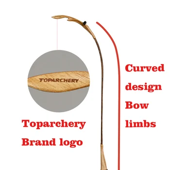 2020 нов дизайн toparchery традиционен лук внос на дървен лък за ловна практика 25lbs/30lbs/35lbs/ £ 40, за да изберете