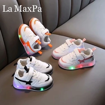 2020 Нова Детски обувки за момчета детски led обувки със светлината Детски обувки за бебета светещи маратонки, обувки със светлината мультяшные чехли