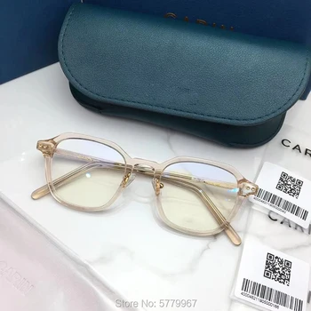 2020 Нова мода ацетат свободно време за слънчеви очила рамка мъжете стари квадратни предписани очила късогледство оптични рамки за очила