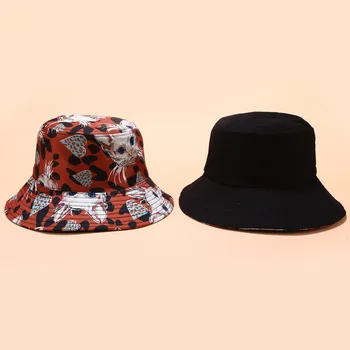 2020 Новата японска рибарска шапка дамски литературен скъпа котешка солнцезащитная шапка лятна градинска тенденцията за едностранно слънчеви шапки
