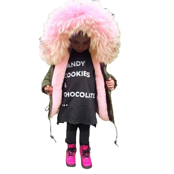 2020 пуховик за момичета детски зимни дрехи детски топло дебели палта ветрозащитная яке за момичета мультяшная парк зимно горно облекло