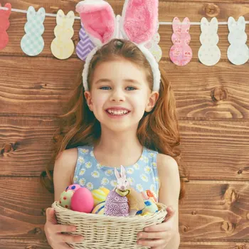 2021 Великден сладък заек яйце сладък смола занаят сигурен и здрав детска стая за момичета хол украса