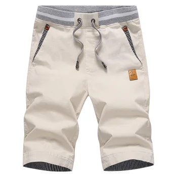 2021 летни ежедневни панталони мъжки памучни Slim Fit Мъжки плажни шорти удобни Бермуда Masculina