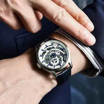 2021 нов дизайн на PAGANI най-чисто мъжки автоматично механични часовници скелет от неръждаема стомана водоустойчив часовник Relogio Masculino