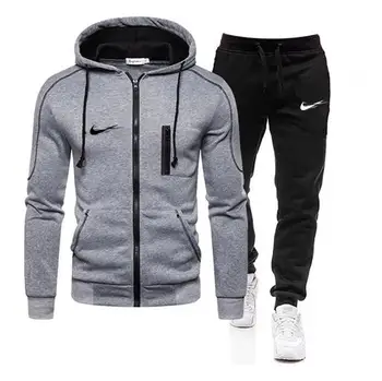 2021 нова марка дрехи мъжки есен зима гореща разпродажба на мъжки комплекти hoody + панталони две части комплекти ежедневни спортен костюм мъжки спортни облекла