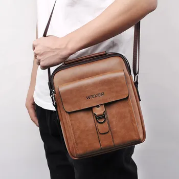 2021 нова мода малка чанта мъжки чанти през рамо с високо качество изкуствена кожа всекидневният куриерска чанта мъжки bolsas men business пазарска чанта