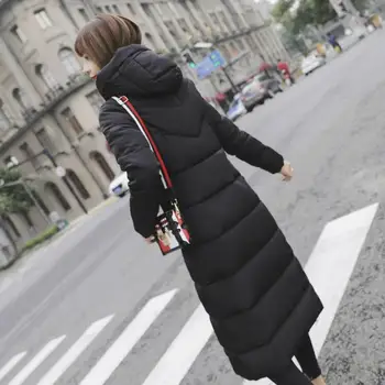 2021 памучни палто удължавам памучни модно палто ежедневното приталенное зимно палто за жени