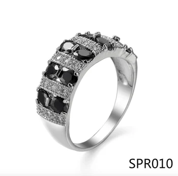 2021 Свети Валентин сребърен пръстен Топаз 2 карата цирконий диамантени годежни пръстени, булка изискани бижута