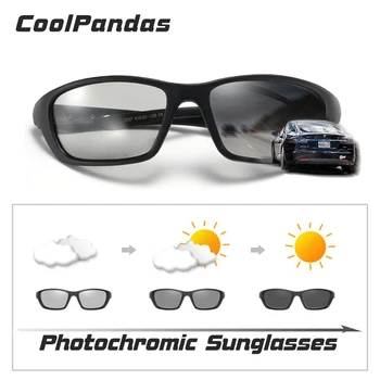 2021 Спорт на открито шофиране фотохромичните слънчеви очила мъжки поляризирани очила деня нощно виждане Хамелон Goggle UV400 zonnebril heren