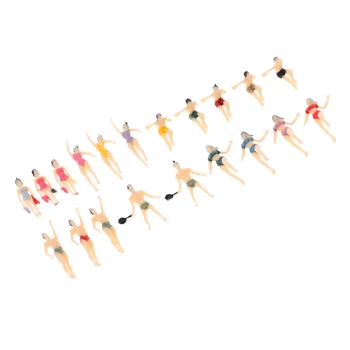 20x мащаб 1: 100 боядисани модели на фигура хора плувец оформление пейзаж модели боядисани модели на фигури мъжки женски плувец