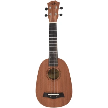21 инча на 4 струни ананас стил махагон Хавай ukulele Uke електрическа бас китара за китара музикални инструменти любителите на музиката
