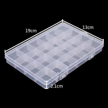 22 Подвижни Прозрачни Нокти Бижута Грим Crystal Кутия За Съхранение Кутия За Съхранение На Пластмасова Кутия За Съхранение На Бижута Красотата На Скоростната Делител