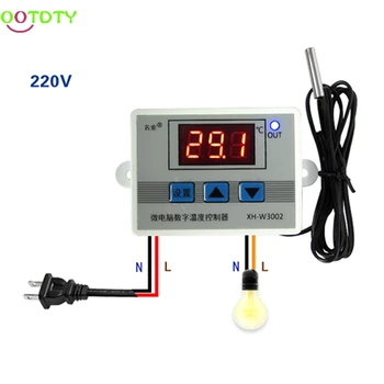 220 В 12 В 24 в цифров led регулатор на температурата ключ термостат сонда Sens H02 828 промоция
