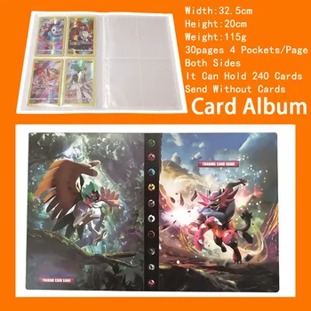 240шт Pokemon Card Album Book TAKARA ТОМИ Аниме Playing Game Card Collection Holder Биндер 