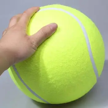 24см куче тенис голяма топка гигантски играчки за домашни любимци на топка за тенис куче хвърля Chucker Launcher играчка подпис Мега Джъмбо детски играчки за малки кученца