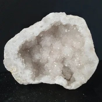 250-300 гр натурален бял ахат жеода Crystal клъстер Рог на изобилието фън шуй декоративен камък скъпоценни камъни