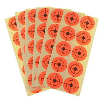 250 бр. 4 см снимане на хартия насочен флуоресцентен оранжев лепило насочен етикети 1.6' за стрелба с лък