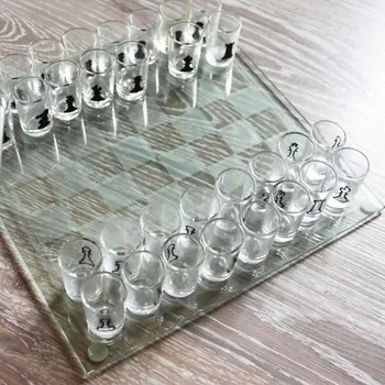 25СМ/35см Wine Cup Game Small Shot Glass Chess Set Play Chess Cup Set Game Development Board Chess Card Drinking Game Set