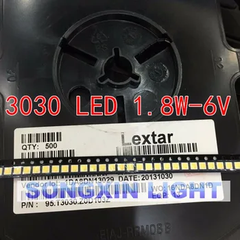 260pcs Lextar LED Backlight High Power LED 1.8 W 3030 6V студено бяло 150-187LM PT30W45 V1 TV Application