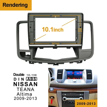2din 1Din Car DVD Frame Audio Fitting Adaptor Dash Trim Facia Panel 10.1 инча за NISSAN TEANA Altima 2009-2013 радио плеър