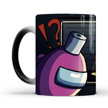 2style Hot Among Us Game Cup Discord Coffee Mug Hot Thermo Sensitive Change Color Water Milk Tea Cup Kids Xmas Gift Action Toys