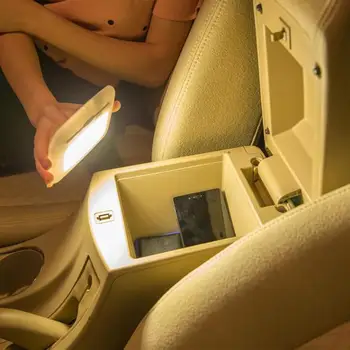 2W 3.7 V USB Акумулаторна батерия led колата четене на багажника светлина нощна светлина бяла светлина цвят е универсален за домашна кола