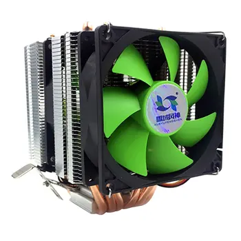 3 линия 6 топлинни тръби радиатор на процесора AVC чиста мед AMD 1155 1156 настолен компютър CPU Cooler постоянна скорост единичен двоен вятър
