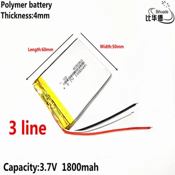 3 линия добро качество 3.7 V литиево-йонна батерия началото на 405060 1800mAh фаровете GPS навигатор общи полимерни батерии