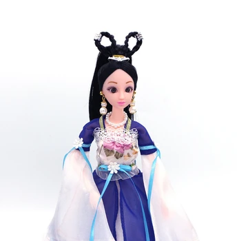 30 см 1/6 BJD кукла древен китайски костюм Облечи куклата САМ момиче грим играчка кукла с аксесоари за момичета подарък