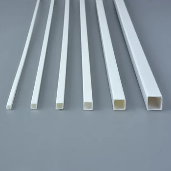 30шт ABS пластмаса квадратен прът, пръчка за архитектура модел като Стирен 500 мм дължина на сградата САМ пясък таблицата модел