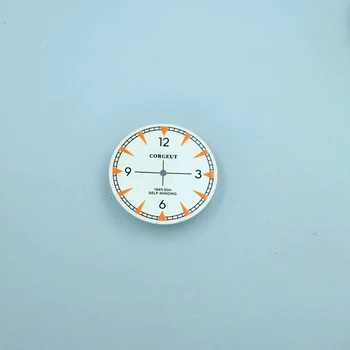 33.5 мм dial dial зелени светещи часовници аксесоари, подходящи автоматично Miyota 8215,8205,821 A, mingzhu 2813,3804 механизъм