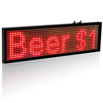 34см P5MM SMD LED табло с програмируем съобщение за превъртане led знак многоцветни по избор жълт зелен син бял цена
