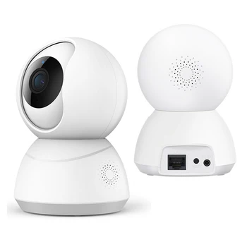 360 градуса WiFi IP камера 1080P домашно сигурност мини Камера за нощно виждане инфрачервена двустранен аудио