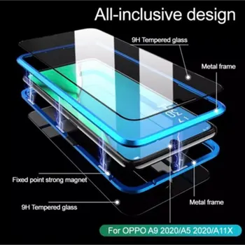 360 магнитен двустранен стъклен калъф за Xiaomi Redmi Note 9s 9 Pro Max 10x Full Cover защитен калъф за Redmi Note 9 s 9pro