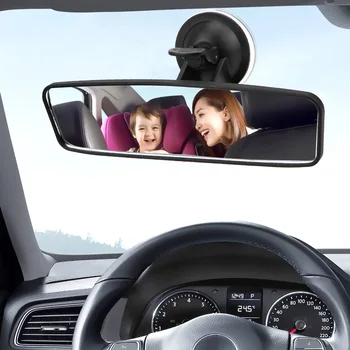 360° за детско огледало широкоугольное Панорамното огледало за обратно виждане се върти огледало за обратно виждане вътрешното огледало за обратно виждане, регулируема търтей