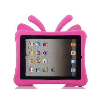 3D cartoon пеперуда калъф за Apple iPad 2 3 4 калъф за ipad 4 деца Безопасно щанд удароустойчив капак на таблета ipad 3 за ipad 2