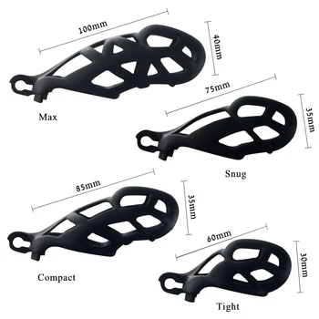 3D дизайн на мъжки Кобра целомъдрието устройство комплект секс играчки за мъже петел клетка пенис пръстен, пластмасов ръкав за заключване на БДСМ игра за възрастни Секс магазин