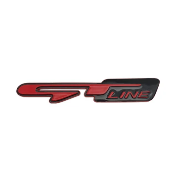 3D метален тунинг на автомобили Atuo емблемата на стикер GT Line етикети за Kia Forte ceed е за Hyundai i30 solaris tucson за Peugeot 206 308 208