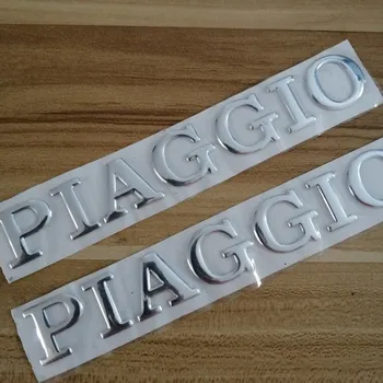 3D мотоциклет оформление на автомобила етикети каска стикер стикери Сребърен стикер за Piaggio