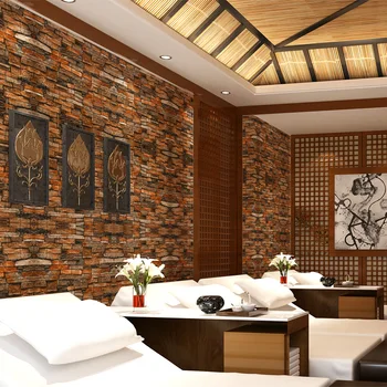 3D стикери за стена Имитация на тухли декор спални водоустойчив самозалепващи се тапети за хола кухня ТЕЛЕВИЗИЯ фон декор