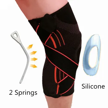 3D тъкане налягане наколенник баскетбол, тенис, туризъм, колоездене поддръжка на коляното професионален защитен спортен наколенник
