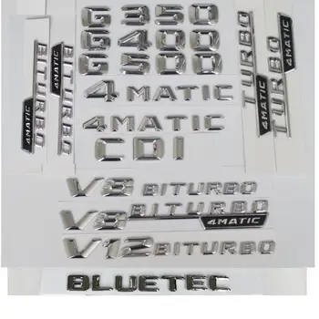 3D хромирани букви за Mercedes Benz W463 G200 G220 G230 G250 G280 G290 G300 G320 G350 G400 G450 G500 G550 емблемата на CGI CDI BLUETEC