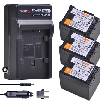 3x 1800mAh BP-820 BP 820 BP820 комплект батерии и зарядни устройства за Canon BP-820 и Canon VIXIA HF G30, XA20, XA25, XA30