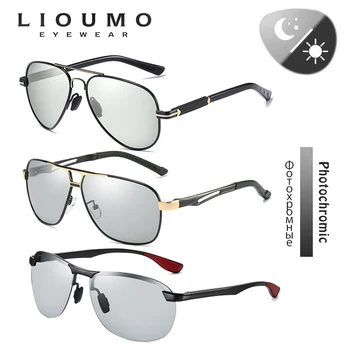 3шт комбинираната продажба LIOUMO марка поляризирани слънчеви очила за мъже жени фотохромичните очила за шофиране Хамелеон антибликовые лещи